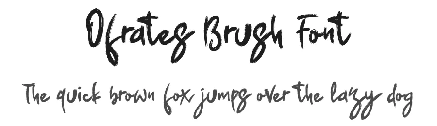 Ofrates Brush Font by Dhabee — Script Handwritten Font