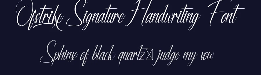 Ofstrike Signature Handwriting Font by nihstudio — Script Handwritten Font — thumbnail 2