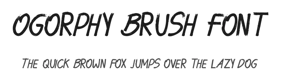Ogorphy Brush Font by edricstudio — Script Handwritten Font