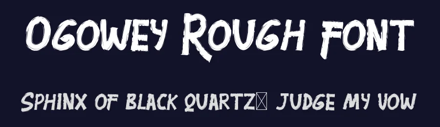 Ogowey Rough Font by edricstudio — Script Handwritten Font — thumbnail 2