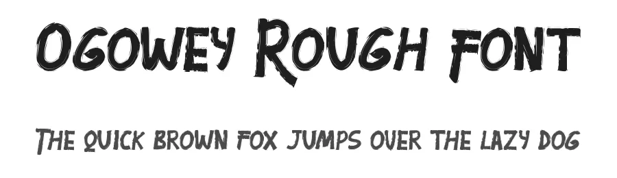 Ogowey Rough Font by edricstudio — Script Handwritten Font