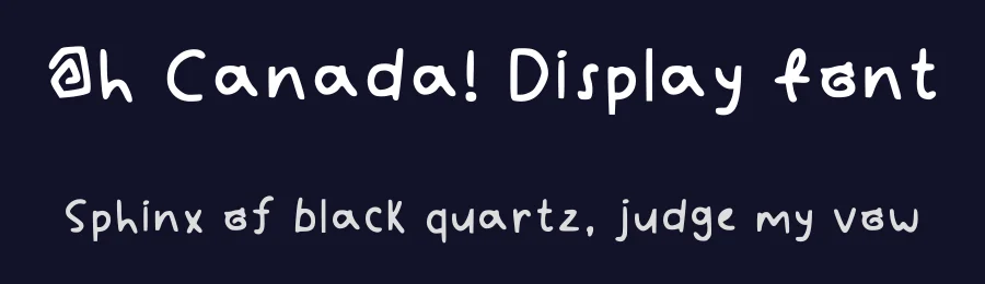 Oh Canada! Display Font by theadorableink — Decorative Font — thumbnail 2