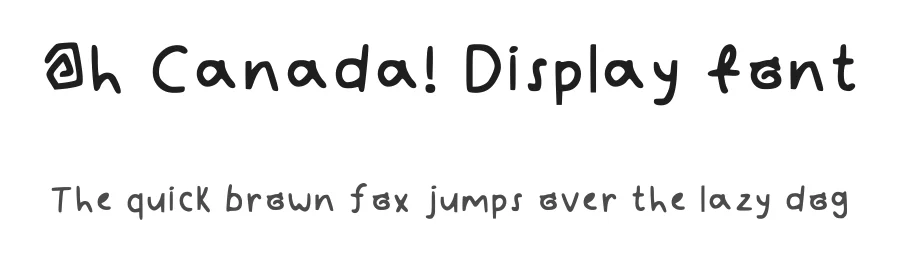Oh Canada! Display Font by theadorableink — Decorative Font