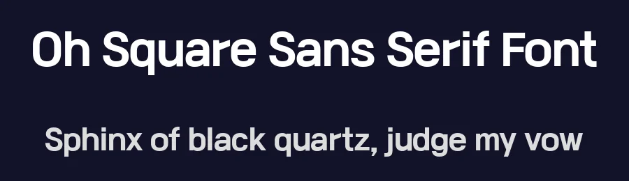 Oh Square Sans Serif Font by Cafe24 — Sans Serif Font — thumbnail 2