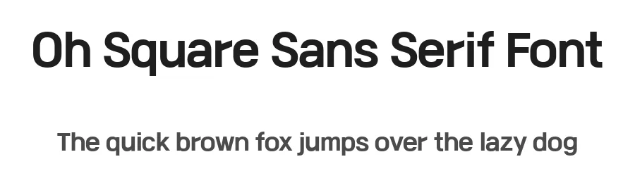 Oh Square Sans Serif Font by Cafe24 — Sans Serif Font