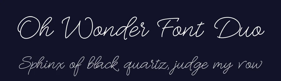 Oh Wonder Font Duo by theinkaffair — Script Handwritten Font — thumbnail 2