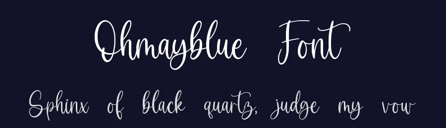 Ohmayblue Font by qwrtype — Script Handwritten Font — thumbnail 2