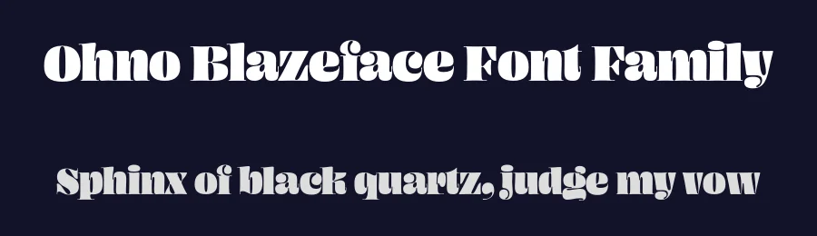 Ohno Blazeface Font Family by James Edmondson — Display Font — thumbnail 2