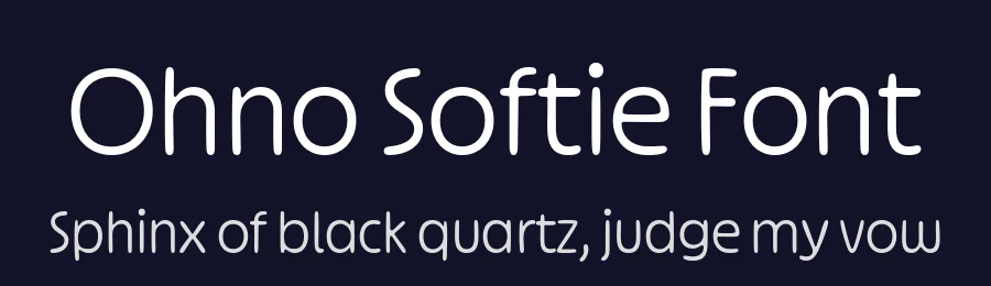 Ohno Softie Font by James Edmondson — Display Font — thumbnail 2