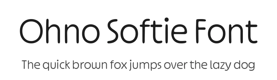 Ohno Softie Font by James Edmondson — Display Font
