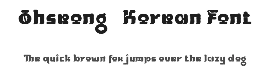 Ohseong – Korean Font by Type Class Heroes — Decorative Font