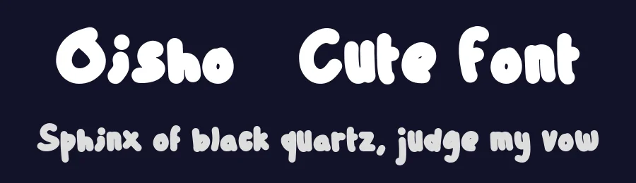 Oisho – Cute Font by Boril Std — Decorative Font — thumbnail 2
