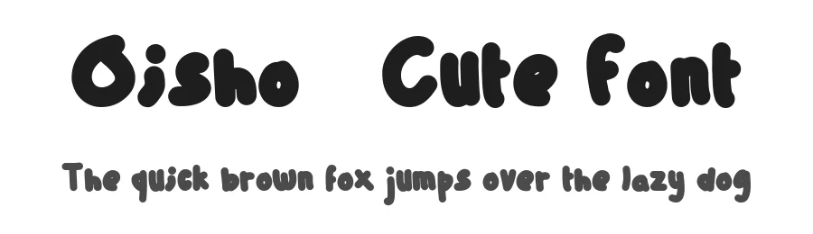 Oisho – Cute Font by Boril Std — Decorative Font