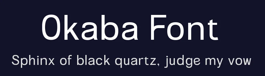 Okaba Font by zamjumps-studio — Sans Serif Font — thumbnail 2