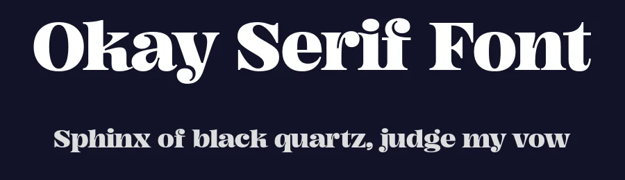 Okay Serif Font by Gradient — Serif Font — thumbnail 2