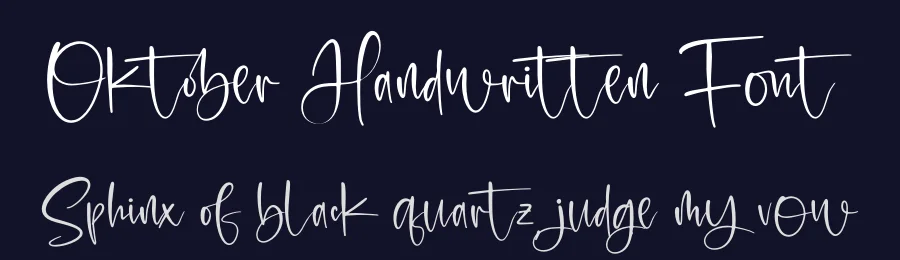 Oktober Handwritten Font by afterpaper — Script Handwritten Font — thumbnail 2