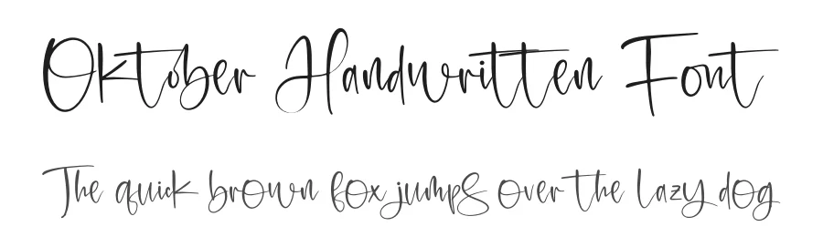 Oktober Handwritten Font by afterpaper — Script Handwritten Font