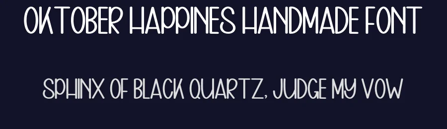 Oktober Happines Handmade Font by inermediaSTUDIO — Display Font — thumbnail 2