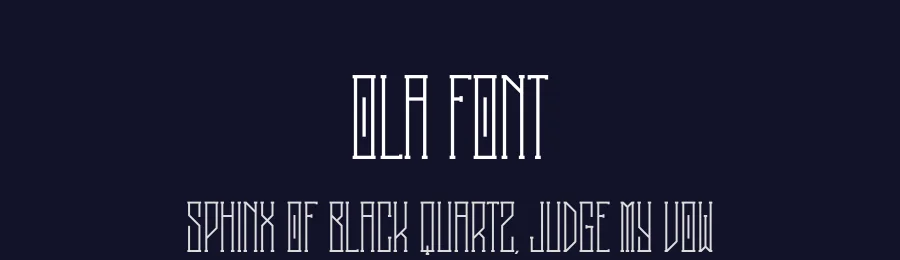 Ola Font by vpcreativeshop — Display Font — thumbnail 2