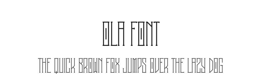 Ola Font by vpcreativeshop — Display Font