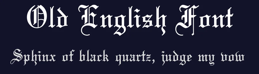 Old English Font by Igor Grovich — Display Font — thumbnail 2