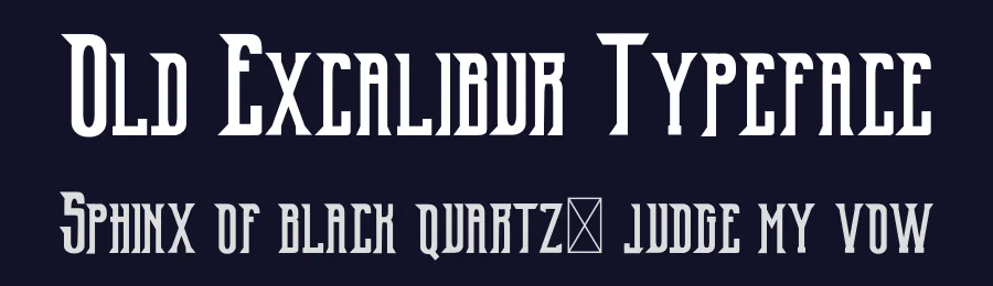 Old Excalibur Typeface by edricstudio — Serif Font — thumbnail 2
