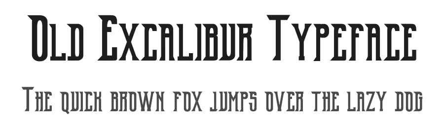 Old Excalibur Typeface by edricstudio β Serif Font