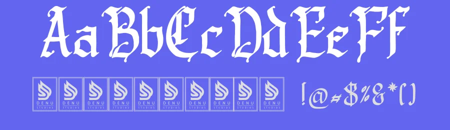 Old Gangstriad Font by Denustudios — Blackletter Font — thumbnail 3