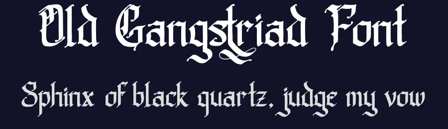 Old Gangstriad Font by Denustudios — Blackletter Font — thumbnail 2