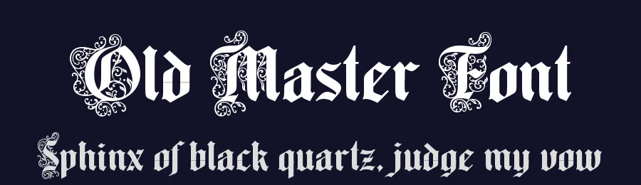 Old Master Font by alit design — Blackletter Font — thumbnail 2