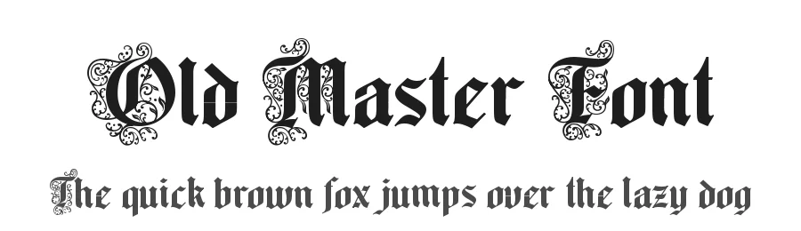 Old Master Font by alit design — Blackletter Font