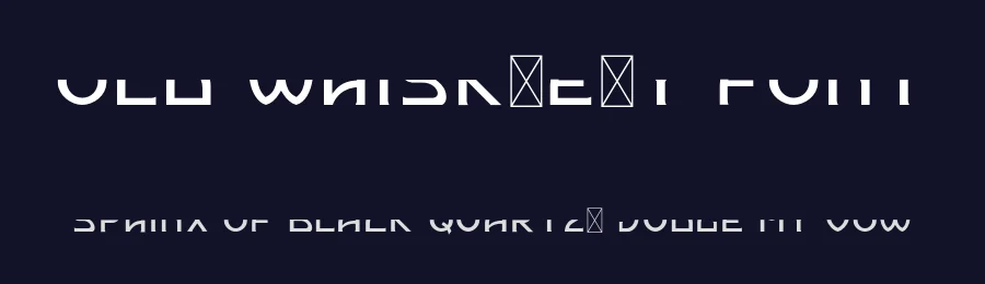 Old Whisk(e)y Font by Fractal font factory — Display Font — thumbnail 2