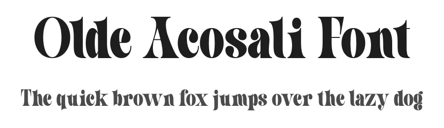 Olde Acosali Font by MaikoHatta — Serif Font