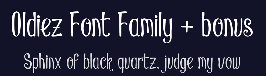 Oldiez Font Family + bonus by inumocca — Display Font — thumbnail 2