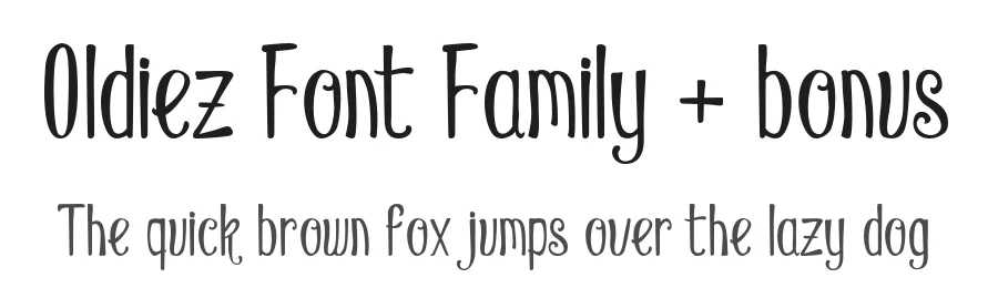 Oldiez Font Family + bonus by inumocca — Display Font