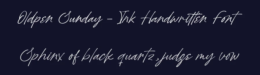 Oldpen Sunday – Ink Handwritten Font by letterenastudios — Script Handwritten Font — thumbnail 2