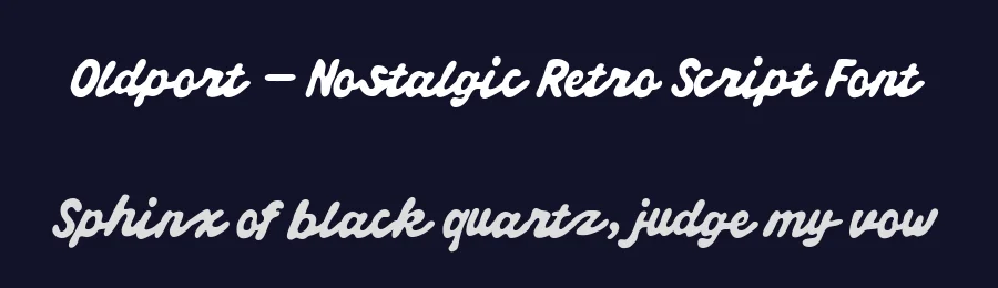 Oldport – Nostalgic Retro Script Font by Creacy Studio — Decorative Font — thumbnail 2