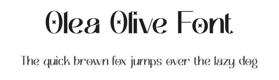 Olea Olive Font by Pikgura — Display Font