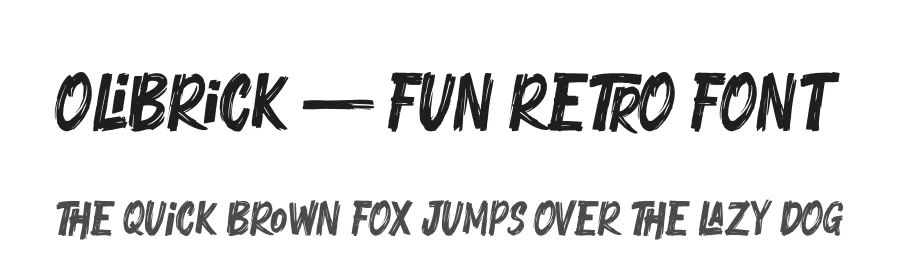 Olibrick – Fun Retro Font by [email protected] — Script Handwritten Font