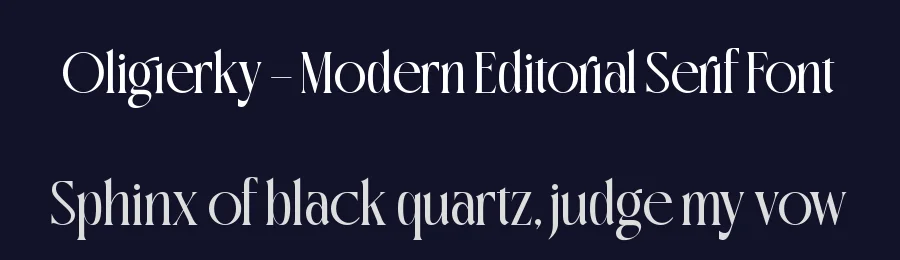 Oligierky – Modern Editorial Serif Font by timelesstype.co — Display Font — thumbnail 2