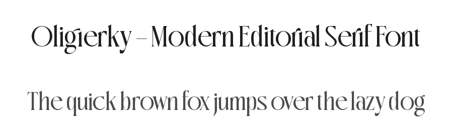 Oligierky – Modern Editorial Serif Font by timelesstype.co — Display Font