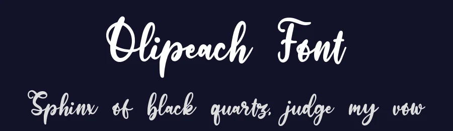 Olipeach Font by qwrtype — Script Handwritten Font — thumbnail 2