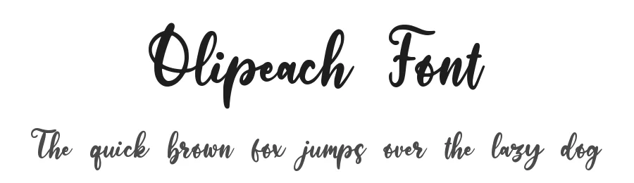 Olipeach Font by qwrtype — Script Handwritten Font