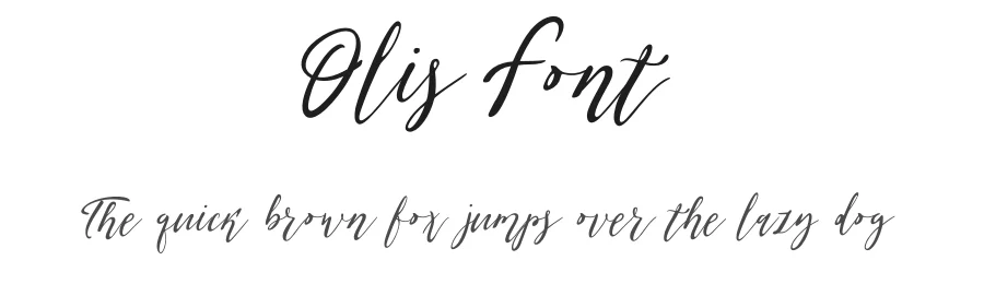 Olis Font by brandbe β Script Handwritten Font
