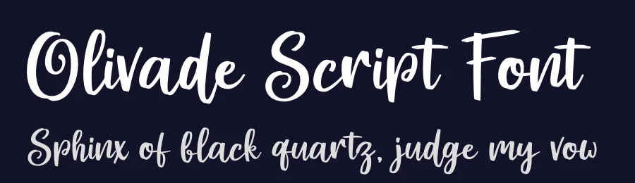 Olivade Script Font by grezlinestudio — Script Handwritten Font — thumbnail 2
