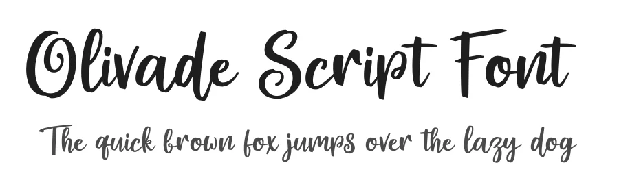 Olivade Script Font by grezlinestudio — Script Handwritten Font