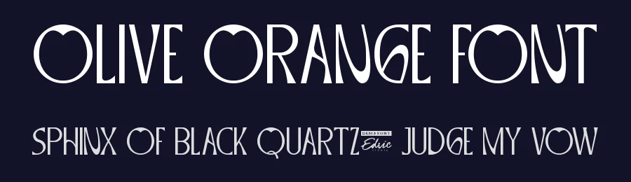 Olive Orange Font by edricstudio — Display Font — thumbnail 2