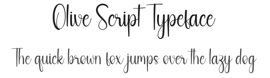 Olive Script Typeface by andikastudio — Script Handwritten Font