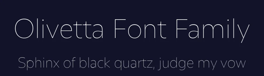 Olivetta Font Family by Los Andes Type — Sans Serif Font — thumbnail 2