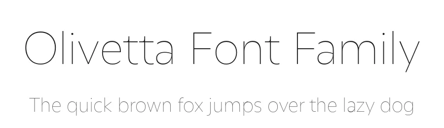 Olivetta Font Family by Los Andes Type — Sans Serif Font